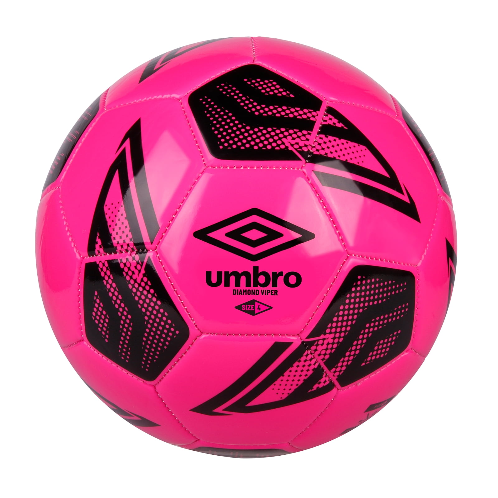 Umbro Diamond Viper Size 4 Soccer Ball, Pink