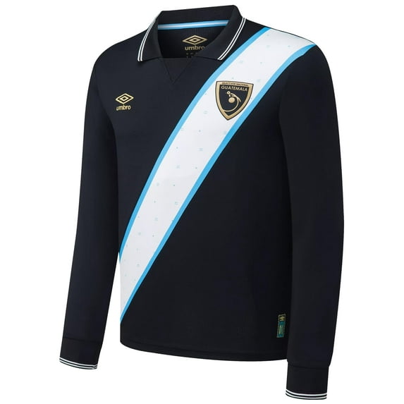 Umbro Men's Soccer Jersey, Black/White-3rd Long Sleeve