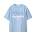 thumbnail image 1 of Umbro Kids Argentina Diamond Logo T Shirt (Light Blue, XS-XL), 1 of 4