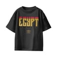 thumbnail image 1 of Umbro Kids Egypt Stacked Soccer T Shirt (Black, XS-XL), 1 of 2