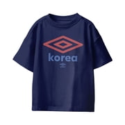 Umbro Kids Korea Republic Diamond Logo T Shirt Navy, XS-XL