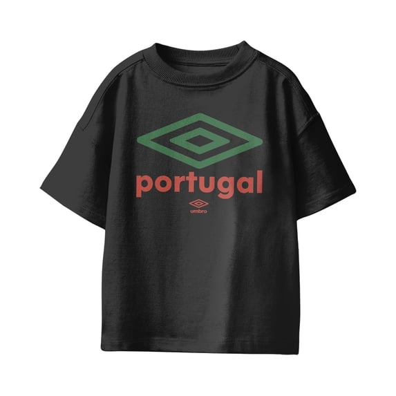 Umbro Kids Portugal Diamond Logo T Shirt (Black, XS-XL)