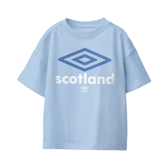 Umbro Kids Scotland Diamond Logo T Shirt (Light Blue, XS-XL)