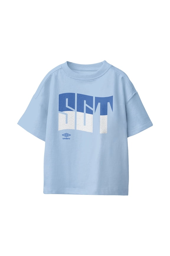 Kids Scotland Wavy Logo T Shirt (Light Blue, XS-XL)
