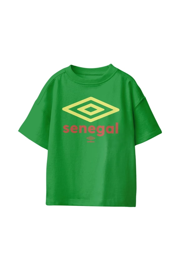 Kids Senegal Diamond Logo T Shirt (Turf Green, XS-XL)