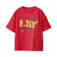 thumbnail image 1 of Umbro Kids Spain Wavy Logo T Shirt (Red, XS-XL), 1 of 4