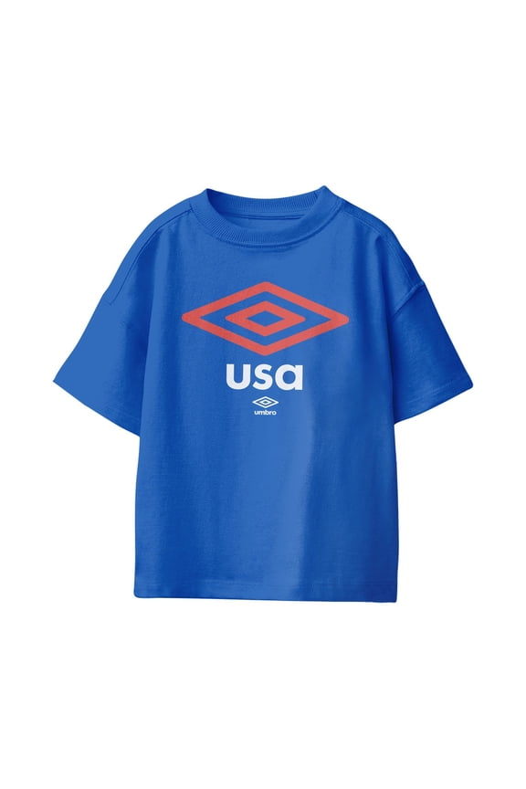 Kids USA Diamond Logo T Shirt (Royal, XS-XL)