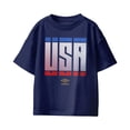 thumbnail image 1 of Umbro Kids USA Stacked Soccer T Shirt (Navy, XS-XL), 1 of 2