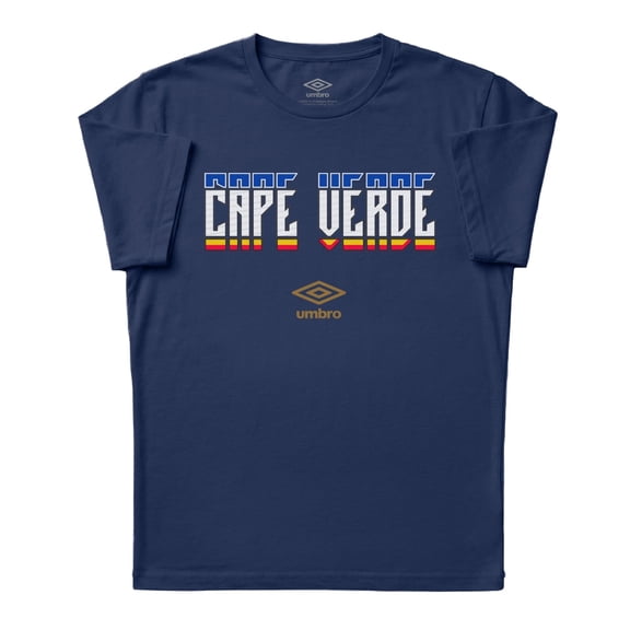 Umbro Men's Cabo Verde Stacked Soccer T Shirt (New Navy, S-XXXL)