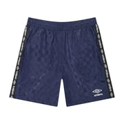 Umbro Mens Checkered Nylon 7-inch Logo Soccer Short Sizes S-XL