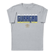 Umbro Mens Curacao Stacked Soccer T Shirt Grey Heather, S-L