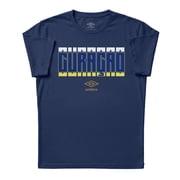 Umbro Men's Curacao Stacked Soccer T Shirt New Navy, S-L