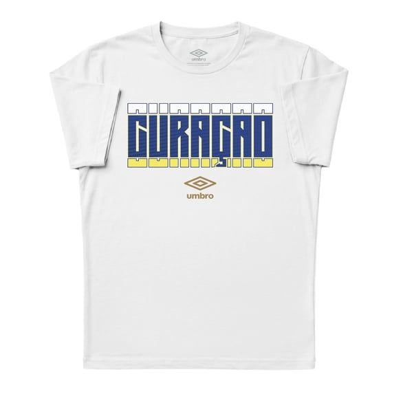 Umbro Men's Curacao Stacked Soccer T Shirt (White, S-XXXL)