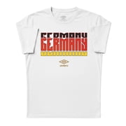 Umbro Men's Germany Stacked Soccer T Shirt White, S-L