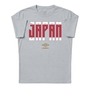 Umbro Mens Japan Stacked Soccer T Shirt Grey Heather, S-L