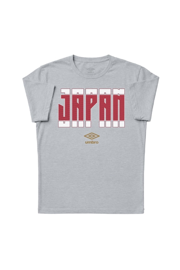 Men's Japan Stacked Soccer T Shirt (Grey Heather, S-XXXL)