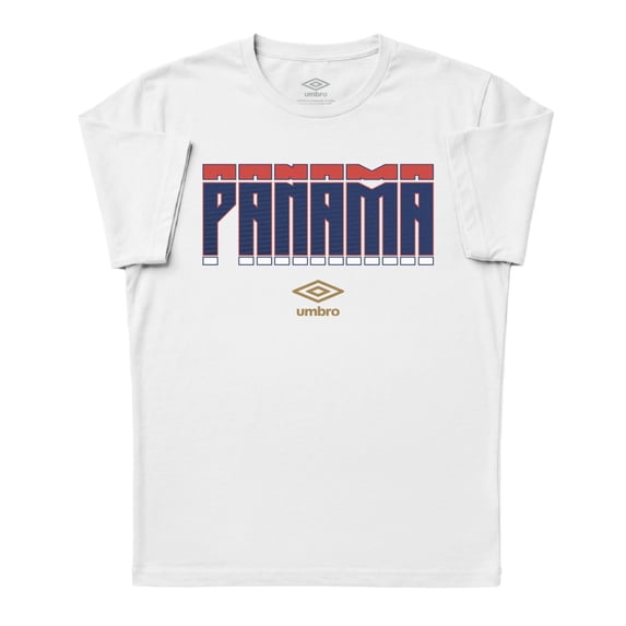 Umbro Men's Panama Stacked Soccer T Shirt (White, S-XXXL)