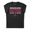 thumbnail image 1 of Umbro Men's Qatar Stacked Soccer T Shirt (Black, S-XXXL), 1 of 4