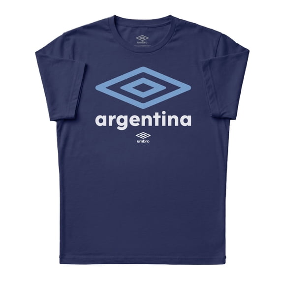 Umbro Mens Argentina Diamond Logo T Shirt (Navy, S-XXXL)