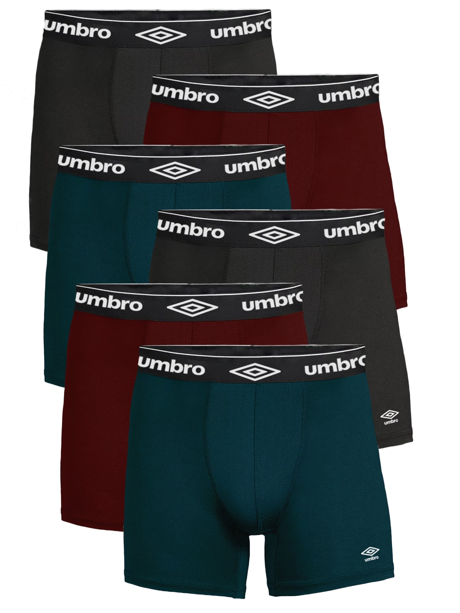 Umbro Mens Boxer Briefs Active Performance Breathable Underwear