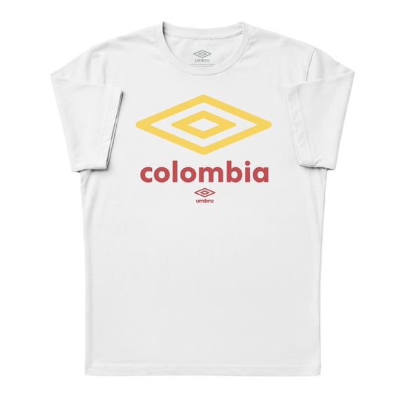 Umbro Mens Colombia Diamond Logo T Shirt (White, S-XXXL)