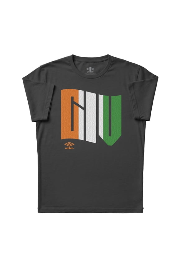 Mens Cte d'Ivoire Wavy Logo T Shirt (Black, S-XXXL)