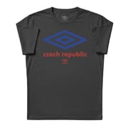 Umbro Mens Czech Republic Diamond Logo T Shirt Black, S-L