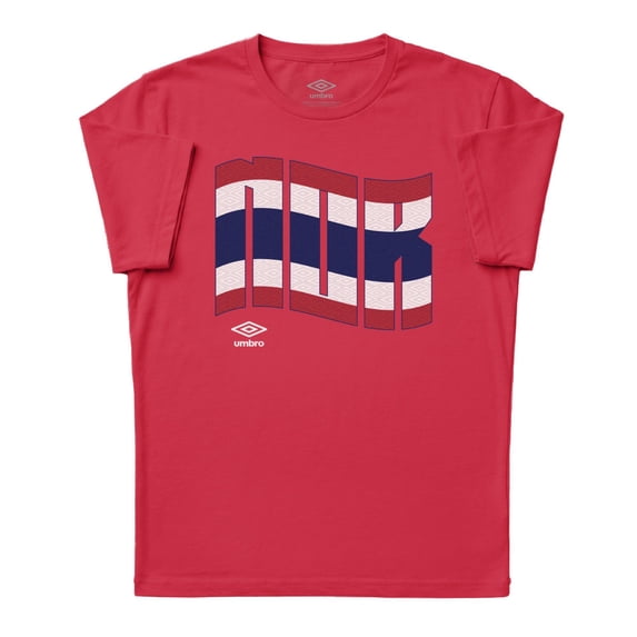 Umbro Mens Norway Wavy Logo T Shirt (Red, S-XXXL)
