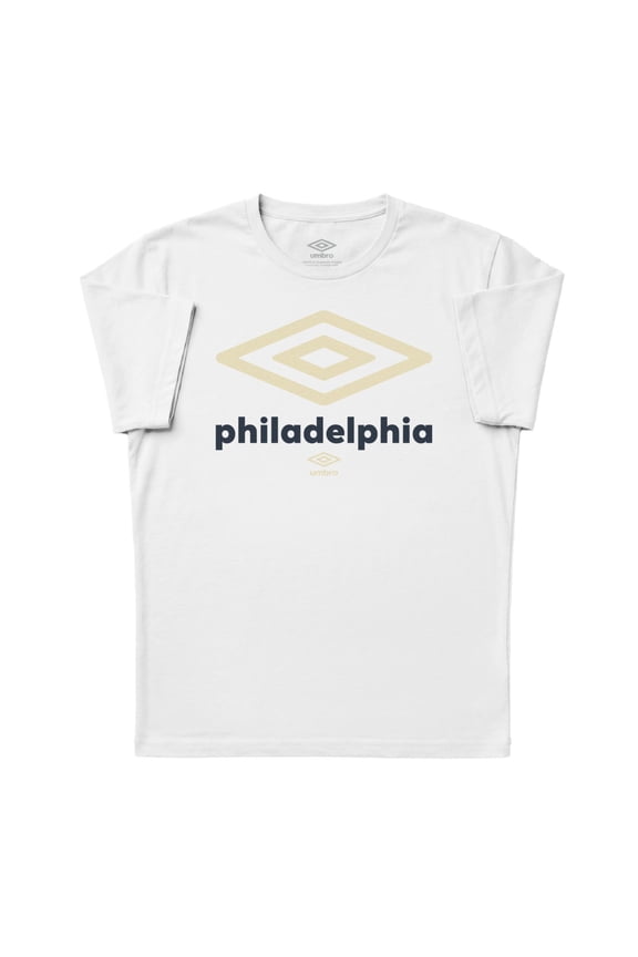 Mens Philadelphia City Diamond Logo T Shirt (White, S-XXXL)