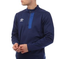 Umbro Mens Premier Quarter Zip Fleece Top