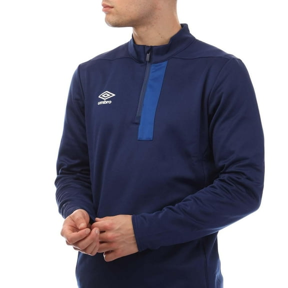 Umbro Mens Premier Quarter Zip Fleece Top