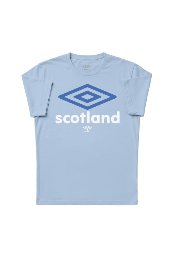 Mens Scotland Diamond Logo T Shirt (Light Blue, S-XXXL)