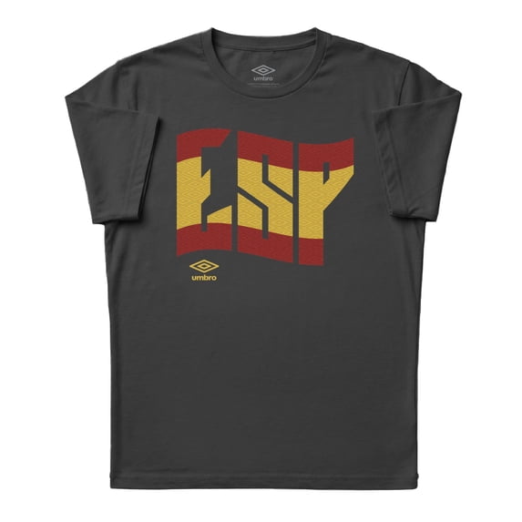 Umbro Mens Spain Wavy Logo T Shirt (Black, S-XXXL)