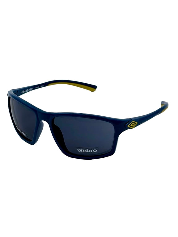 Plastic Blue Gradient Lens Men's Sport Wrap Sunglasses, Blue