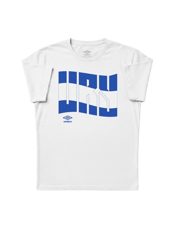 Mens Uruguay Wavy Logo T Shirt (White, S-XXXL)