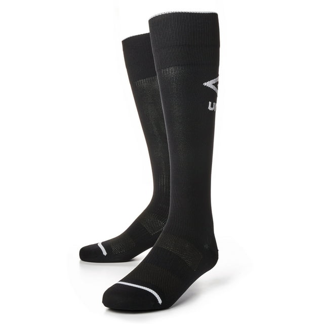 Umbro Peewee Boys and Girls Soccer Socks, Black 1 Pack