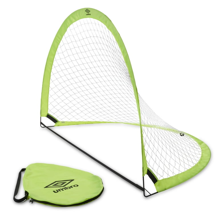 Umbro Pop-up 6 ft Soccer Goal Net, Portable, Green, Zipper