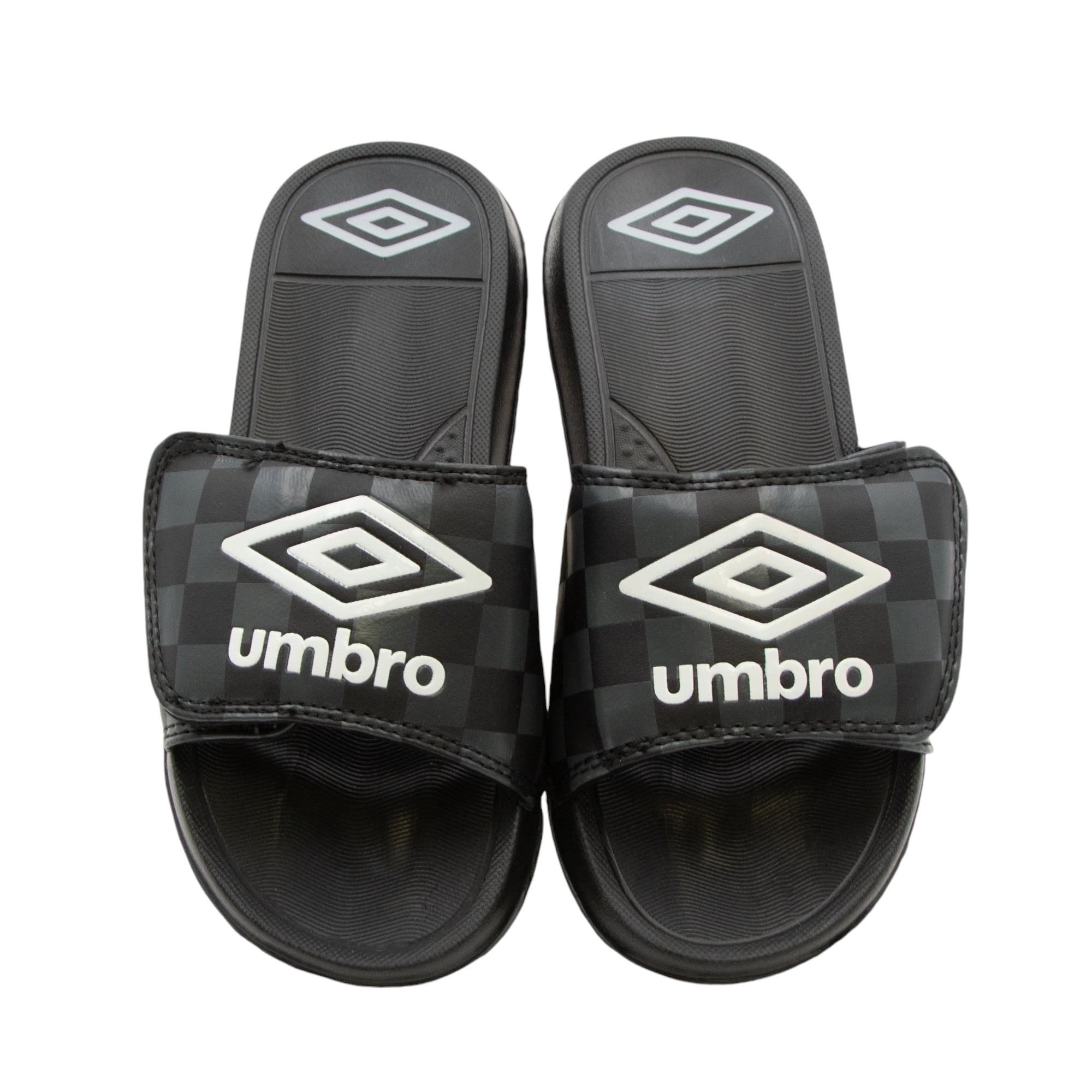 【UMBRO】 ★ Flip Flop ★ TOPI SLIDE Umbro Slide Slip-On Sandal Black/Silver US Little Kid Size