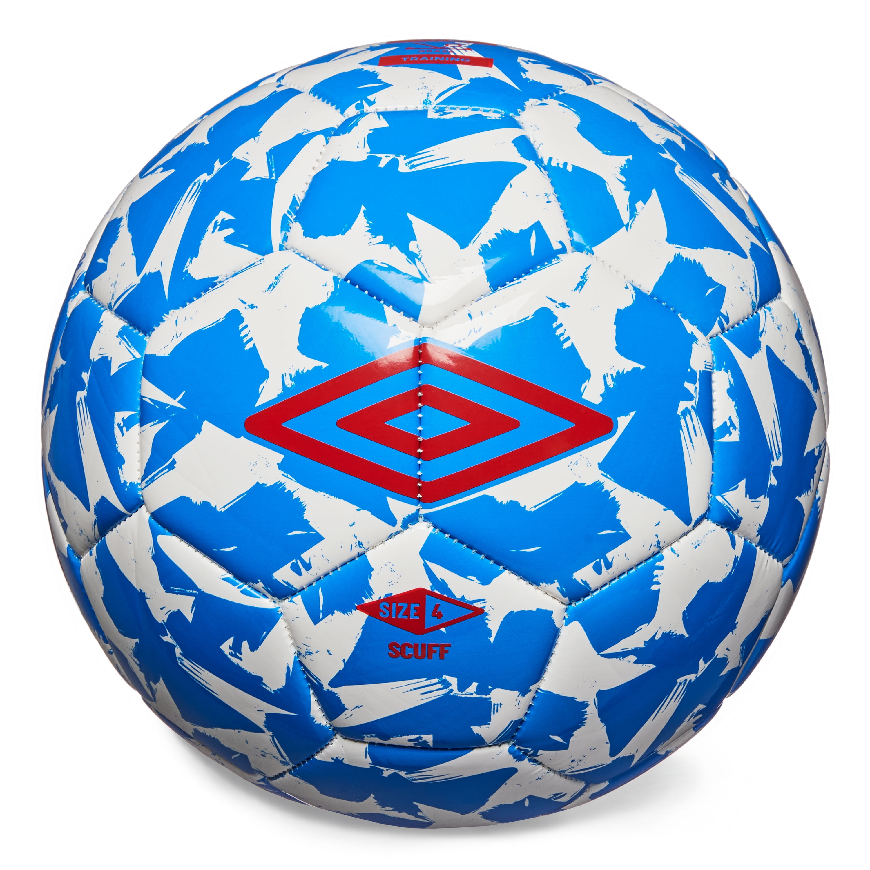Umbro Size 4 Soccer Ball, 25-26 in, Ages 9-11, Red White