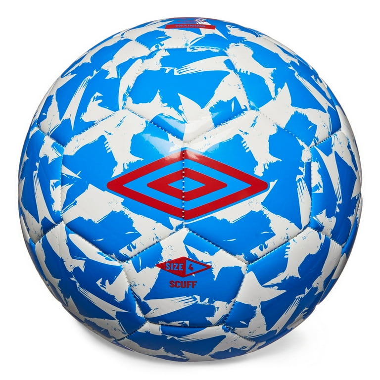Umbro Size 4 Soccer Ball, 25-26 in, Ages 9-11, Red White