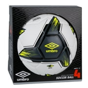 Umbro Tristar Size 4 Youth and Beginner Soccer Ball, White/Gray/Yellow