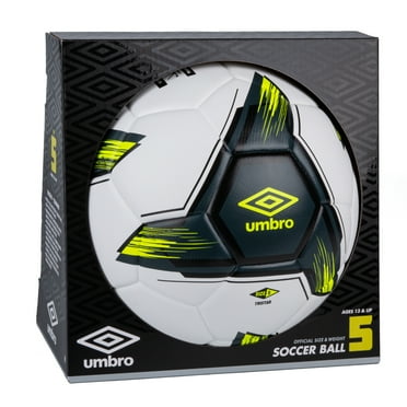 Umbro Tristar Size 5 Adult and Teen Soccer Ball, White/Gray/Yellow