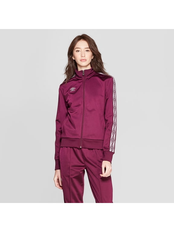 Women's Track Jacket - Purple Beet/Gray - Purple Beet/Gray -(Medium)