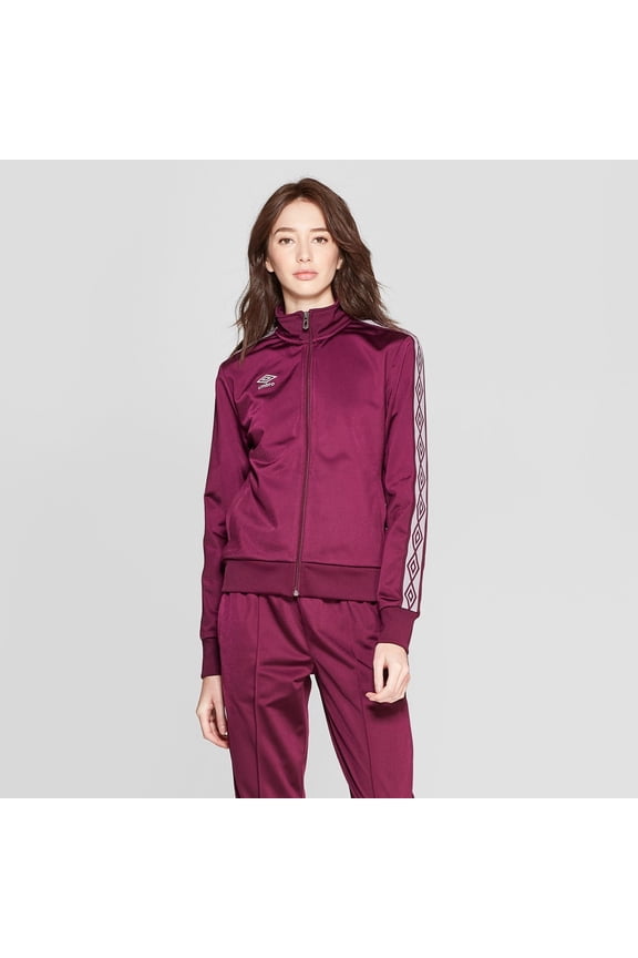 Women's Track Jacket - Purple Beet/Gray - Purple Beet/Gray -(Medium)