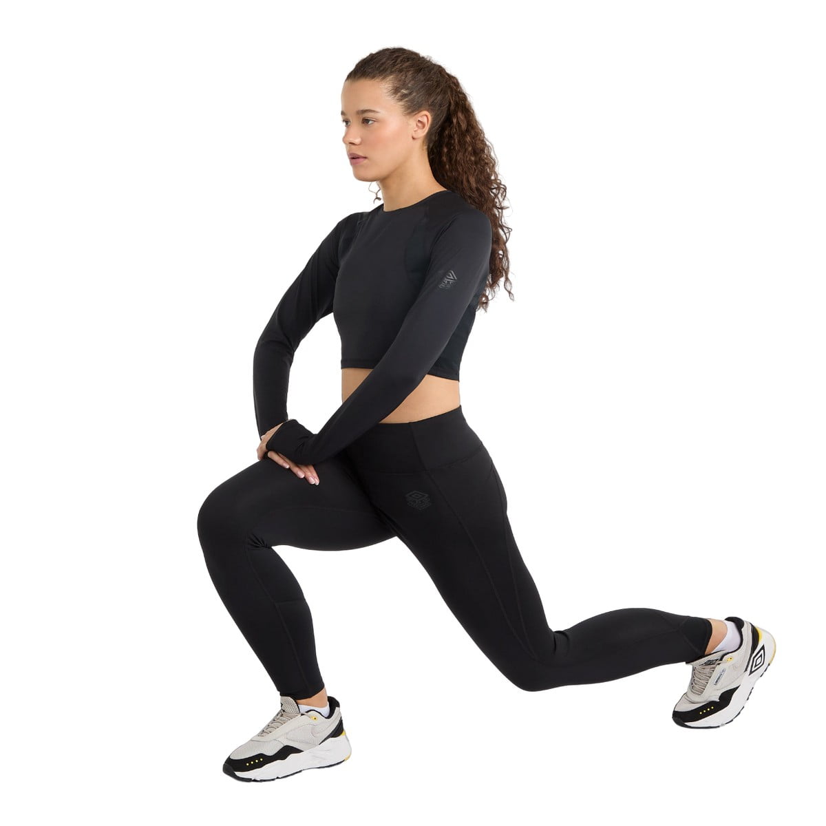 Umbro Womens Pro Long Sleeved Training Crop Top Walmart