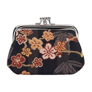 Signare USA Ume Sakura Coin Clasp Frame Purse Wallet