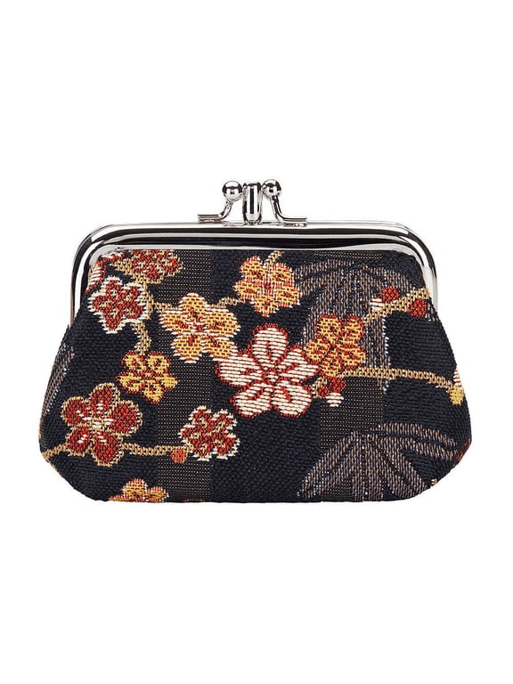 USA Ume Sakura Coin Clasp Frame Purse Wallet