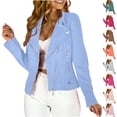 thumbnail image 1 of Umfun Asymmetrical Zip Faux Suede Moto Jacket for Women - Slim Fit Cropped Biker Outerwear with Zippered Pockets for Urban Streetwear and Casual Daily Outings, 1 of 9