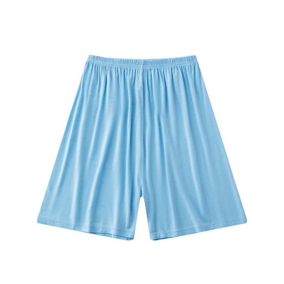 Umfun Boys' Elastic Waist Modal Shorts Plus Size Loose Casual Sleep Shorts with Soft Fabric