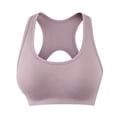 thumbnail image 1 of Umfun Breathable Cut-Out Racerback Sports Bra for Women - Medium Impact Workout Crop Top with Soft Fabric for Gym, Yoga & Active Wear, 1 of 7